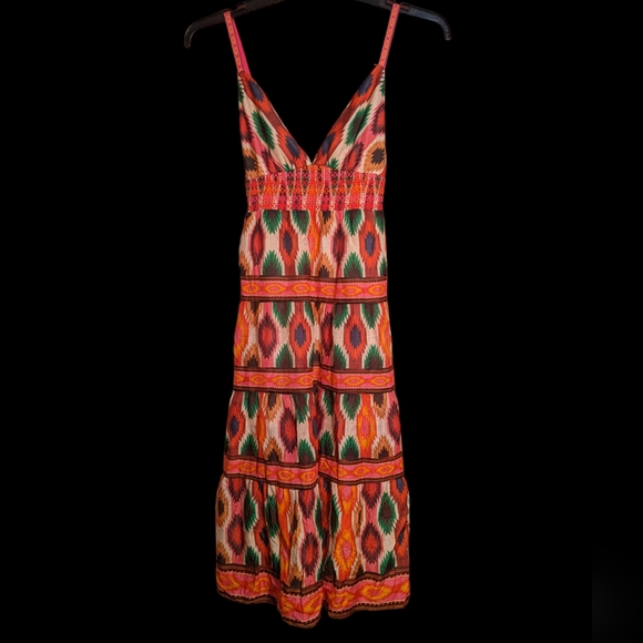 alice + olivia Santina Lace Tiered Midi Dress - Picture 6 of 12